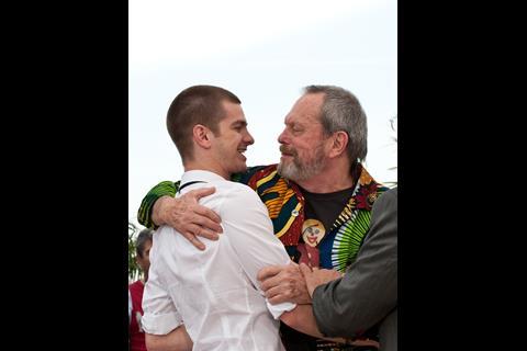 Andrew Garfield and director Terry Gilliam